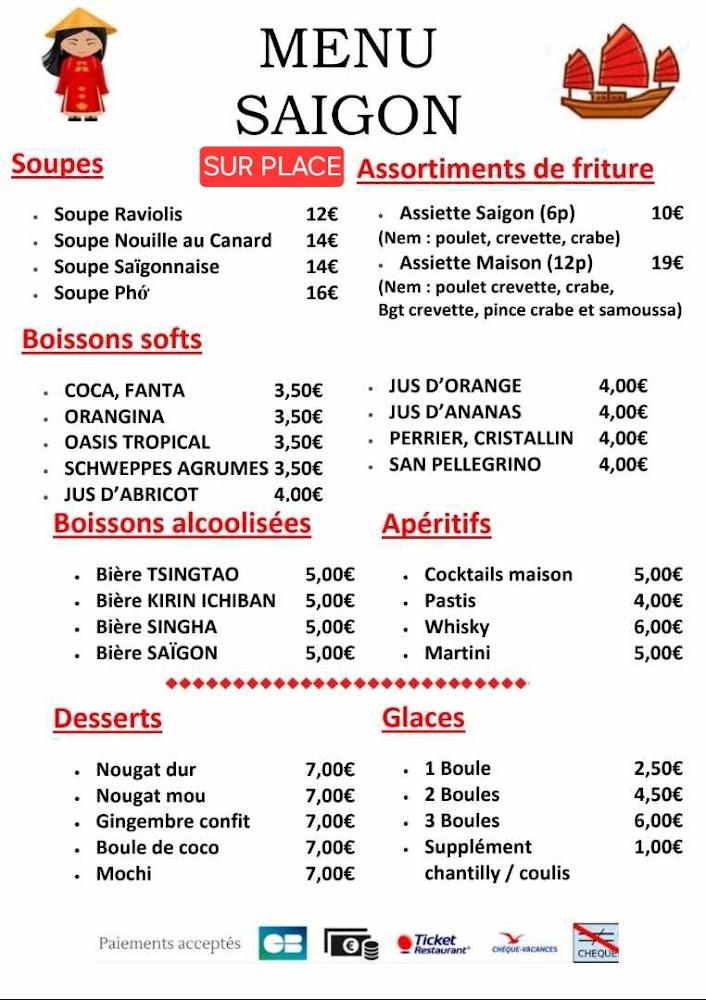 Le Saigon - Menu Image 2