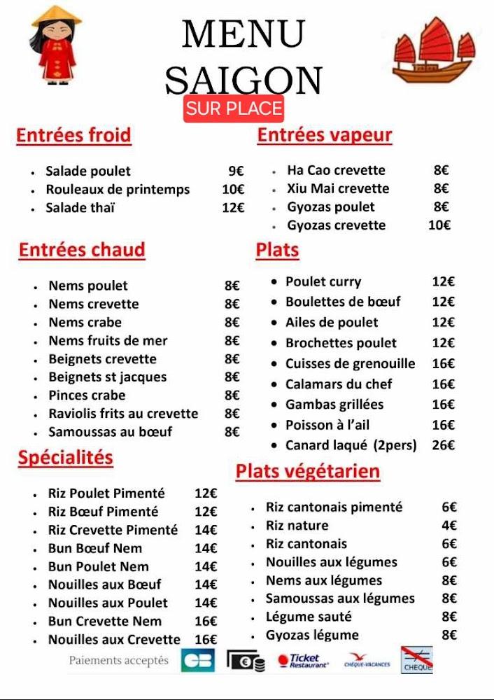 Le Saigon - Menu Image 3